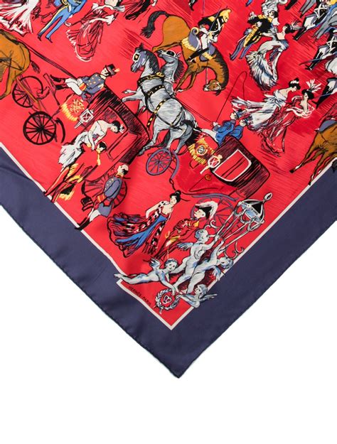 Hermès Paddock Silk Scarf 